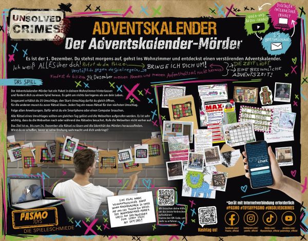 CRAZE Adventskalender Unsolved Crimes