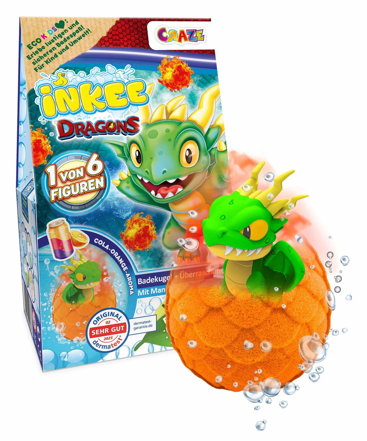 CRAZE Überraschungsbadekugel Drache