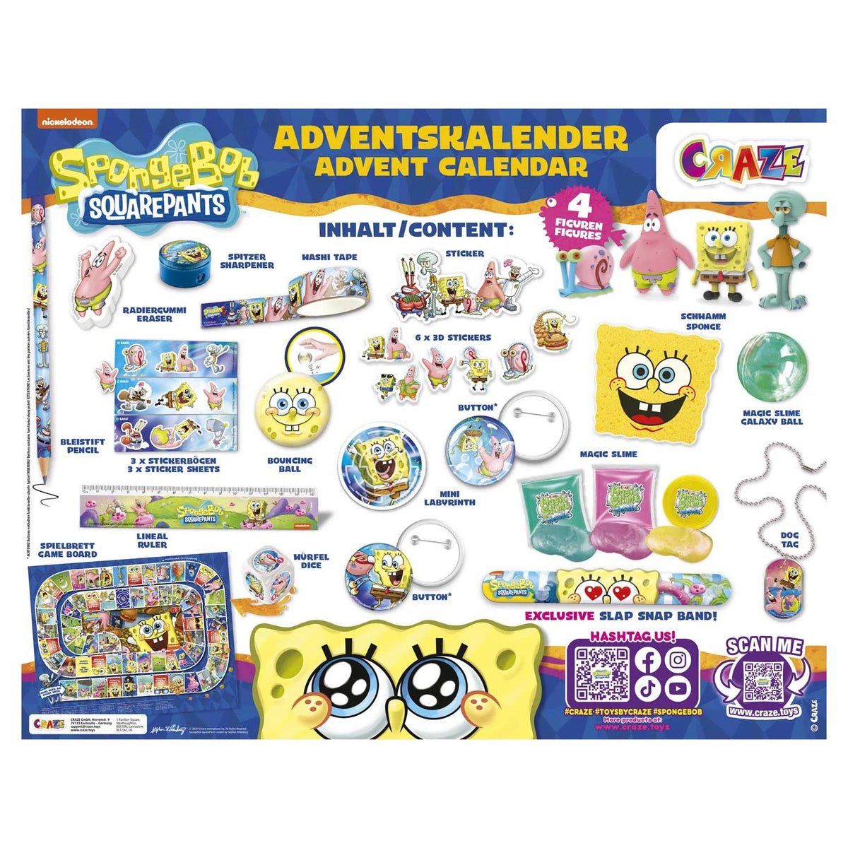 CRAZE Adventskalender Sponge Bob