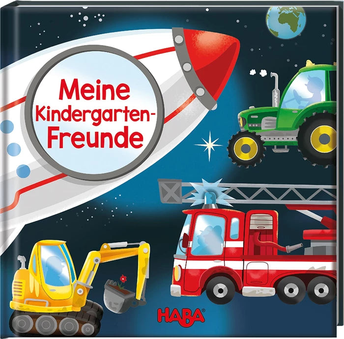 Freundebuch für Kinder im Kindergarten - Fahrzeuge