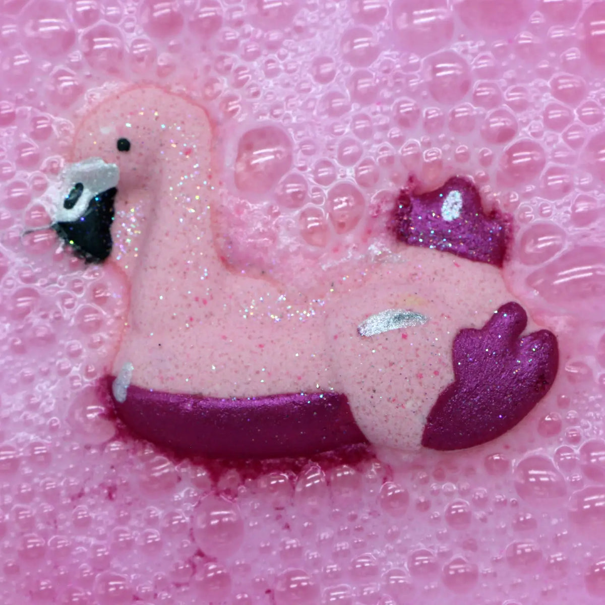 Badekugel handgemacht Flamingo