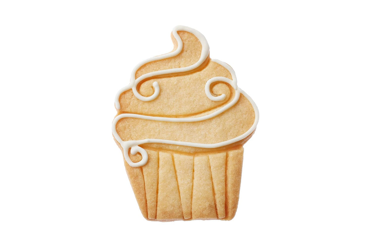 Edelstahl Ausstechform Cupcake mit Prägung