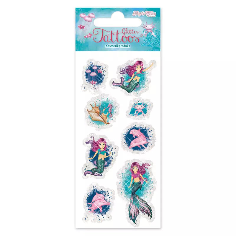Kinder Glitzer Tattoo Meerjungfrau