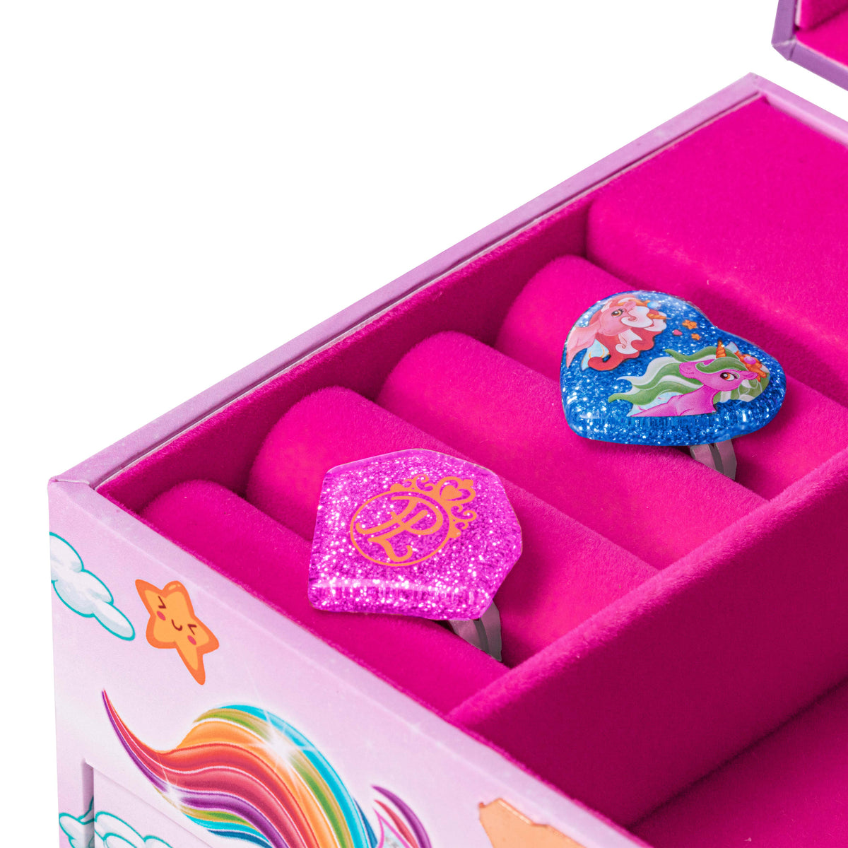 Schmuckkästchen und Musikdose Einhorn Pink
