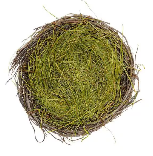 Osternest Osterkorb mit Naturgras