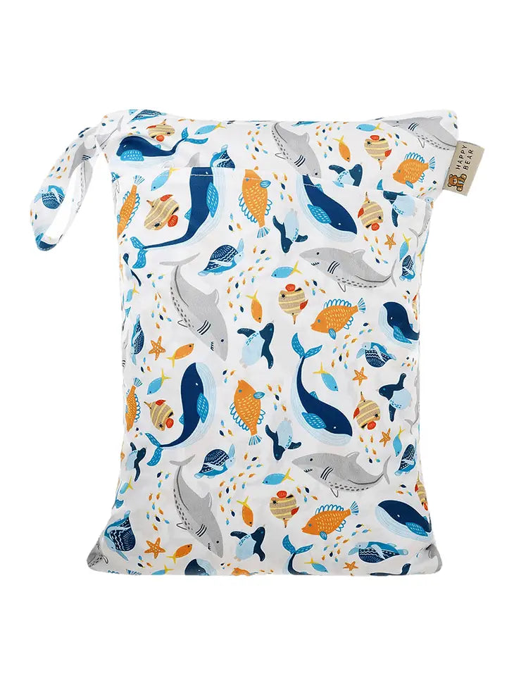 Wetbag XL Meerestiere blau