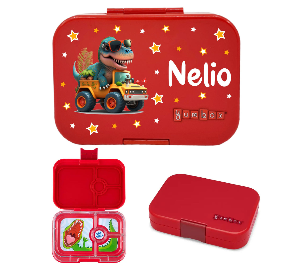 Znünibox Yumbox Panino Wow Red Dinosaurier
