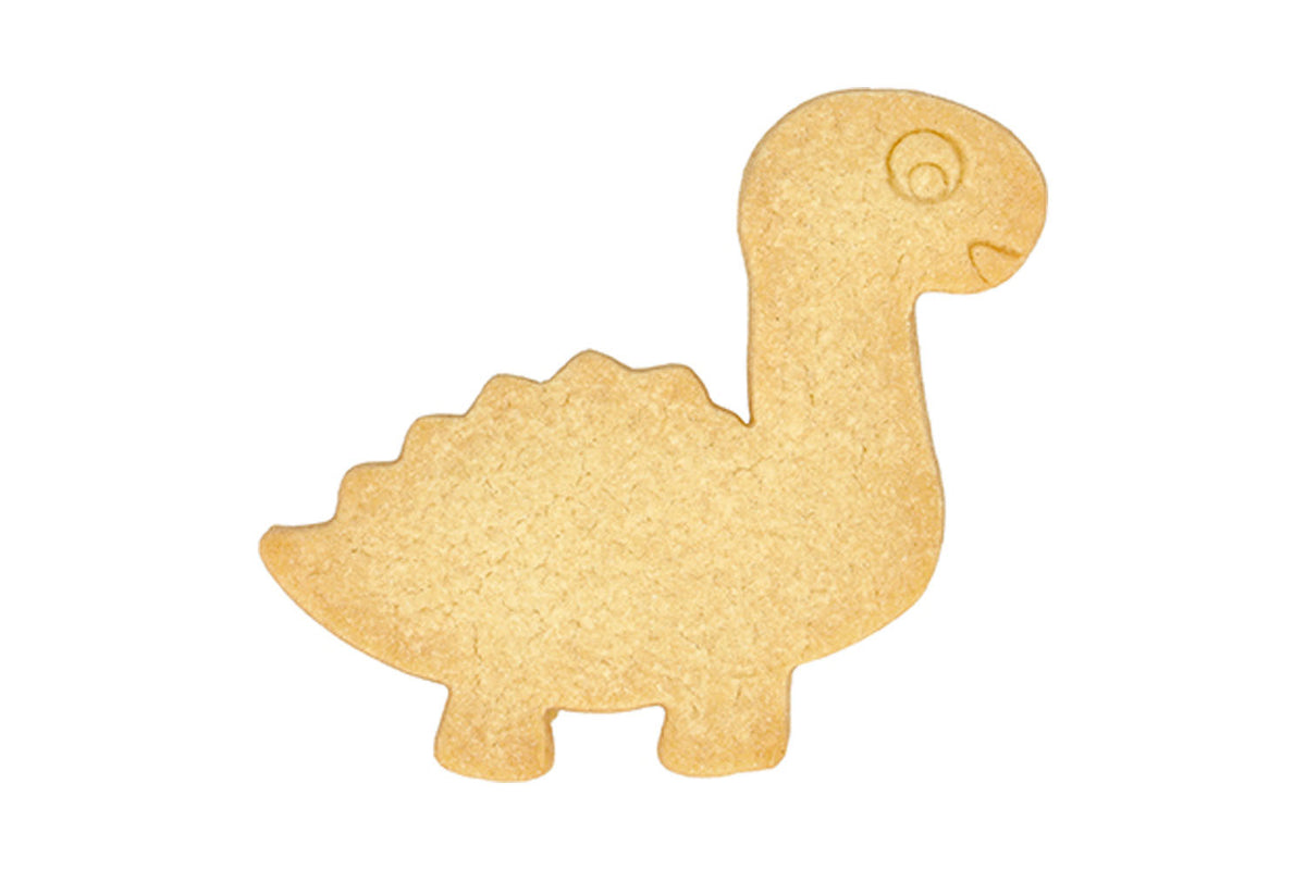 Edelstahl Ausstechform Diplodocus mit Prägung