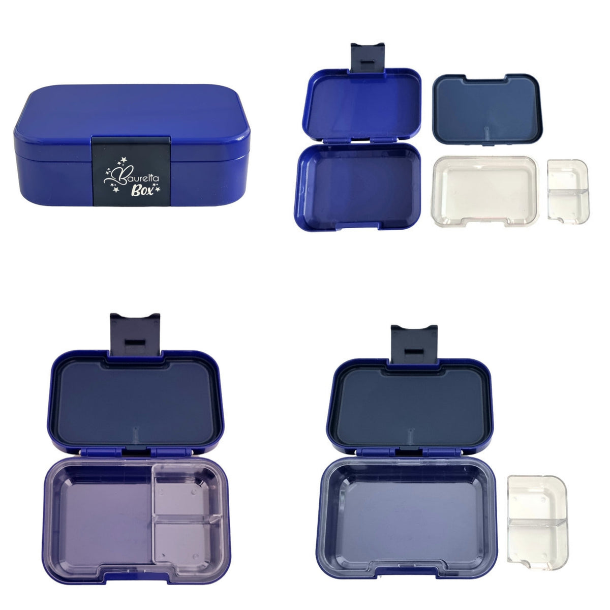 SET Znünibox und Thermosflasche Baurelia Box Mini mit Ion8 350ml Blau