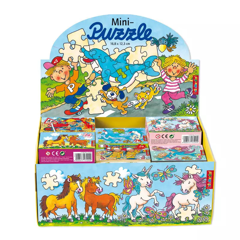 Mini Puzzle 24 Teile - assortiert