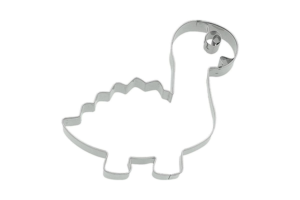 Edelstahl Ausstechform Diplodocus mit Prägung