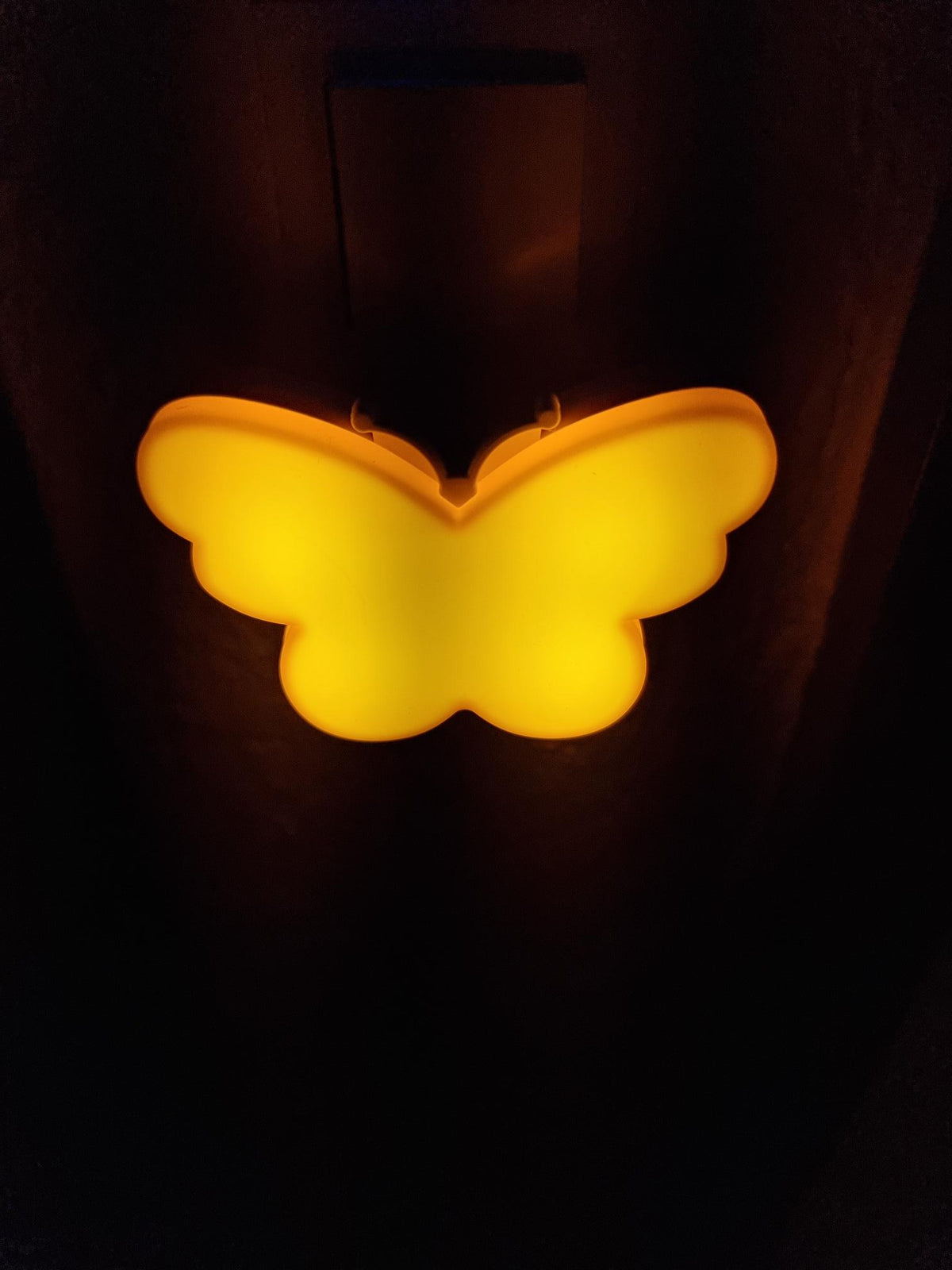 Nachtlicht Steckdose Schmetterling LED Gelb