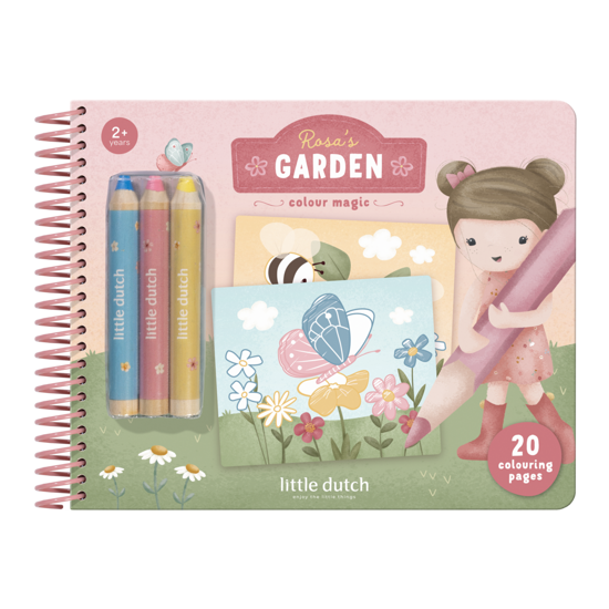 Little Dutch Zaubermalbuch Rosa