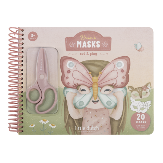 Little Dutch Bastelbuch mit Schere Rosa