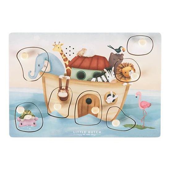Little Dutch Holz Puzzle mit Geräuschen Arche Noah