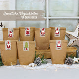 Adventskalender Zahlensticker Nikolaus