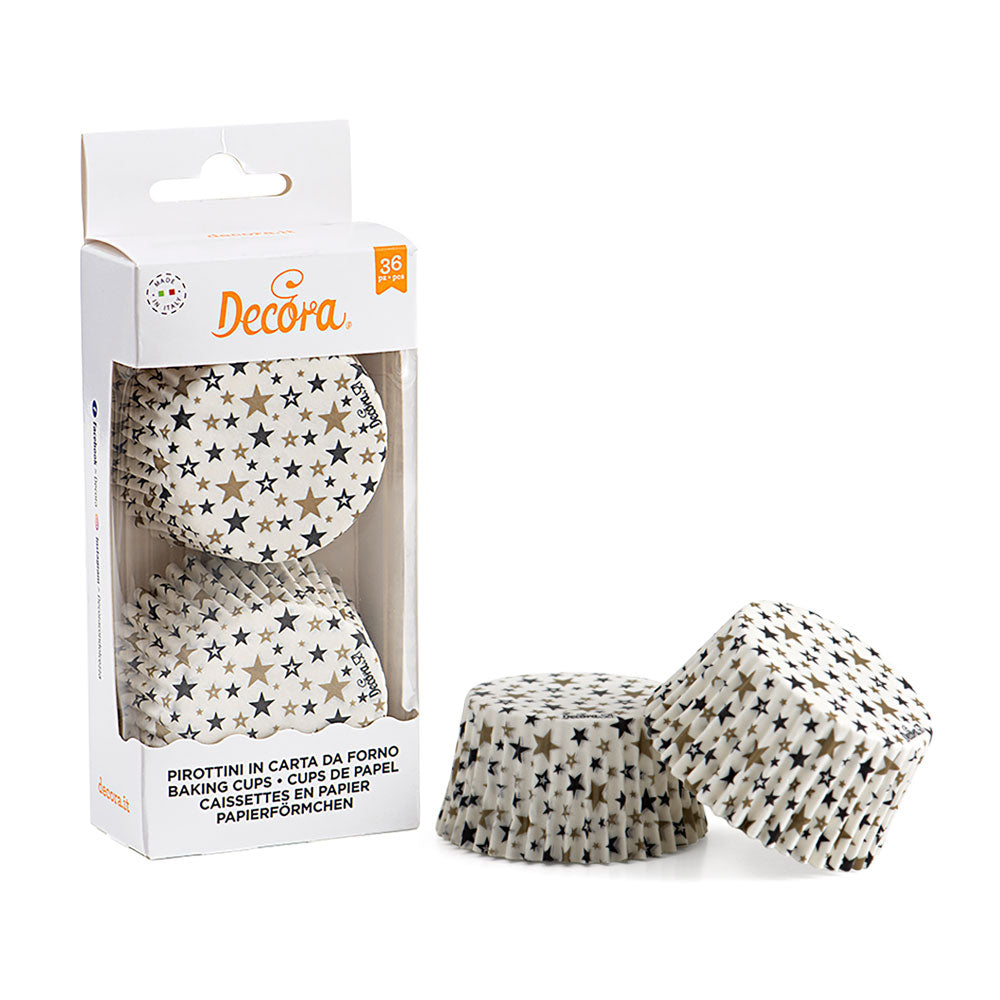 Muffinförmchen Decora Sterne