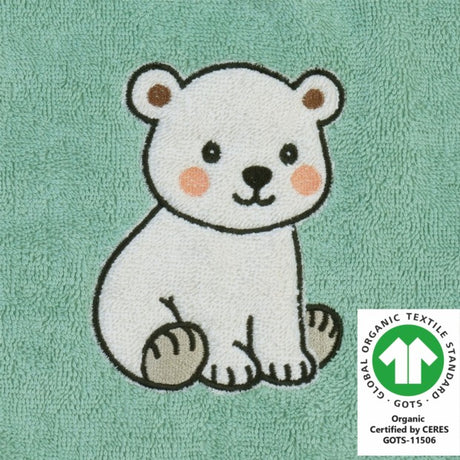 Baby Geschenk Set Eisbär Dunkelmint