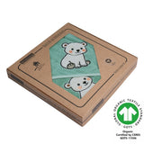Baby Geschenk Set Eisbär Dunkelmint
