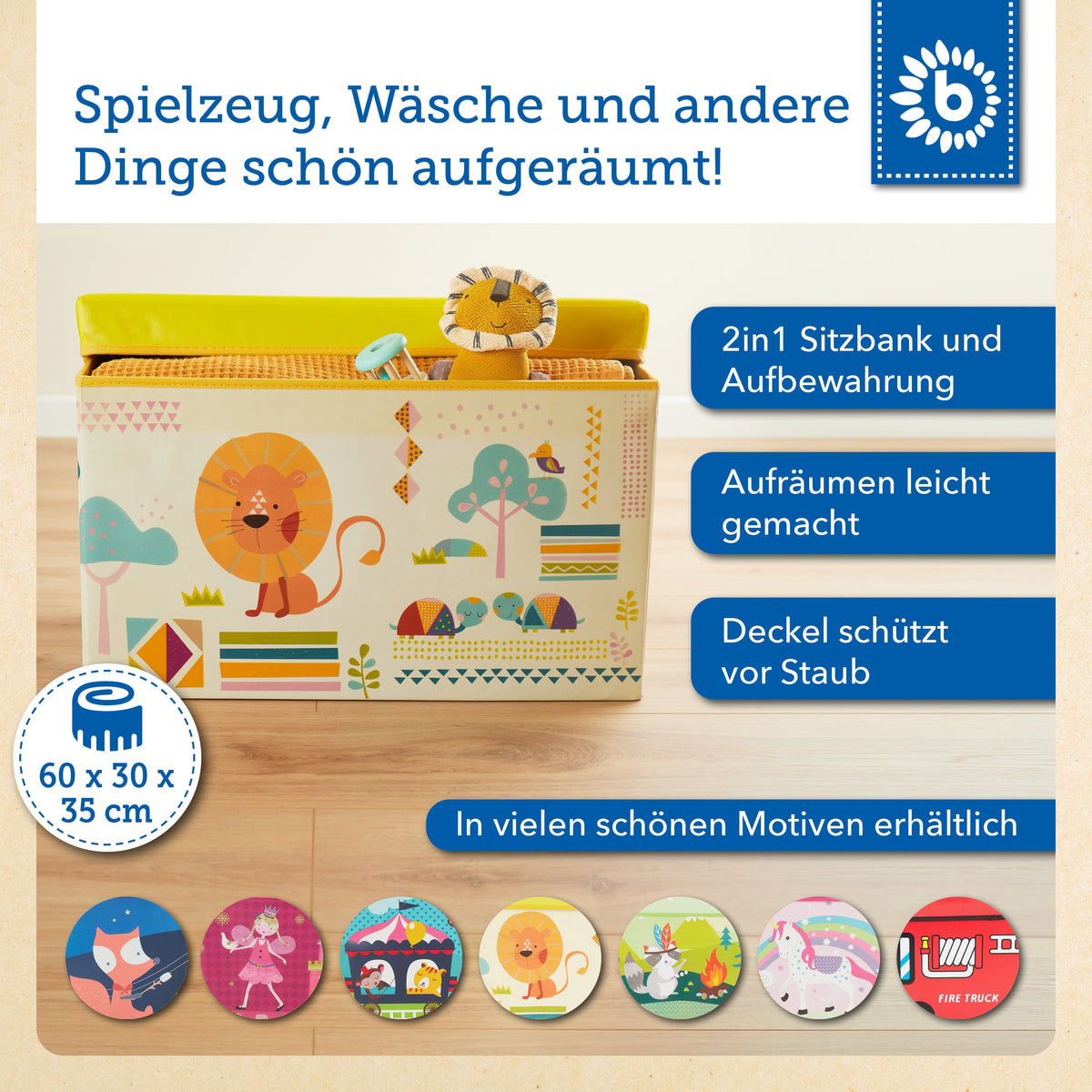 Erinnerungsbox, Spielbox & Sitzbank Zoo