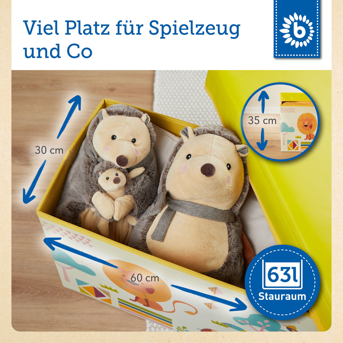 Erinnerungsbox, Spielbox & Sitzbank Zoo