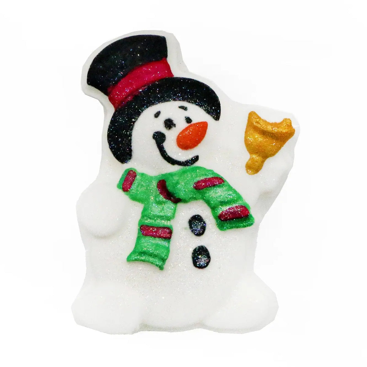 Badekugel handgemacht Weihnachten Schneemann