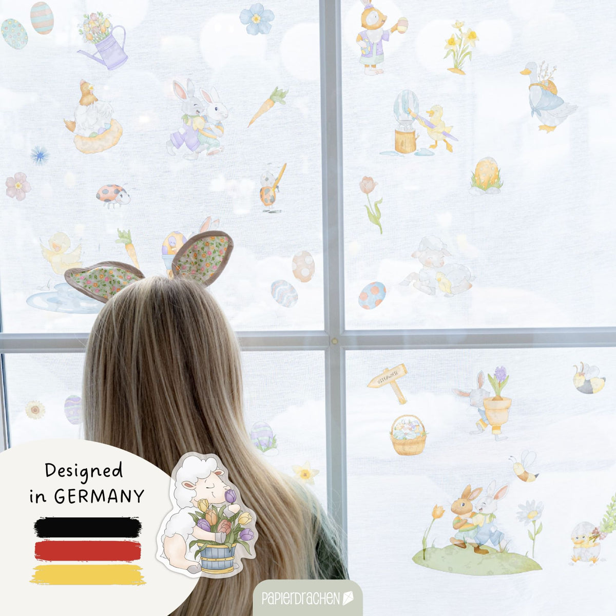 Fensteraufkleber Ostern