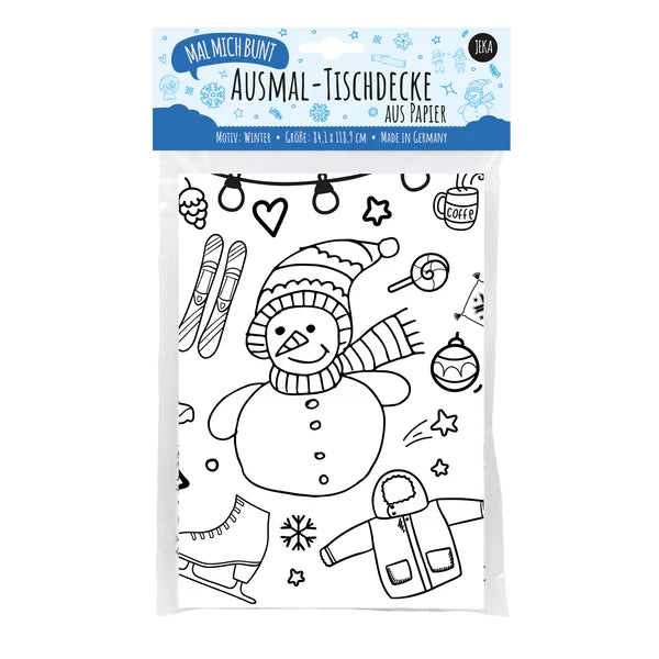 Ausmal Tischdecke XL Winter
