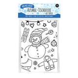 Ausmal Tischdecke XL Winter