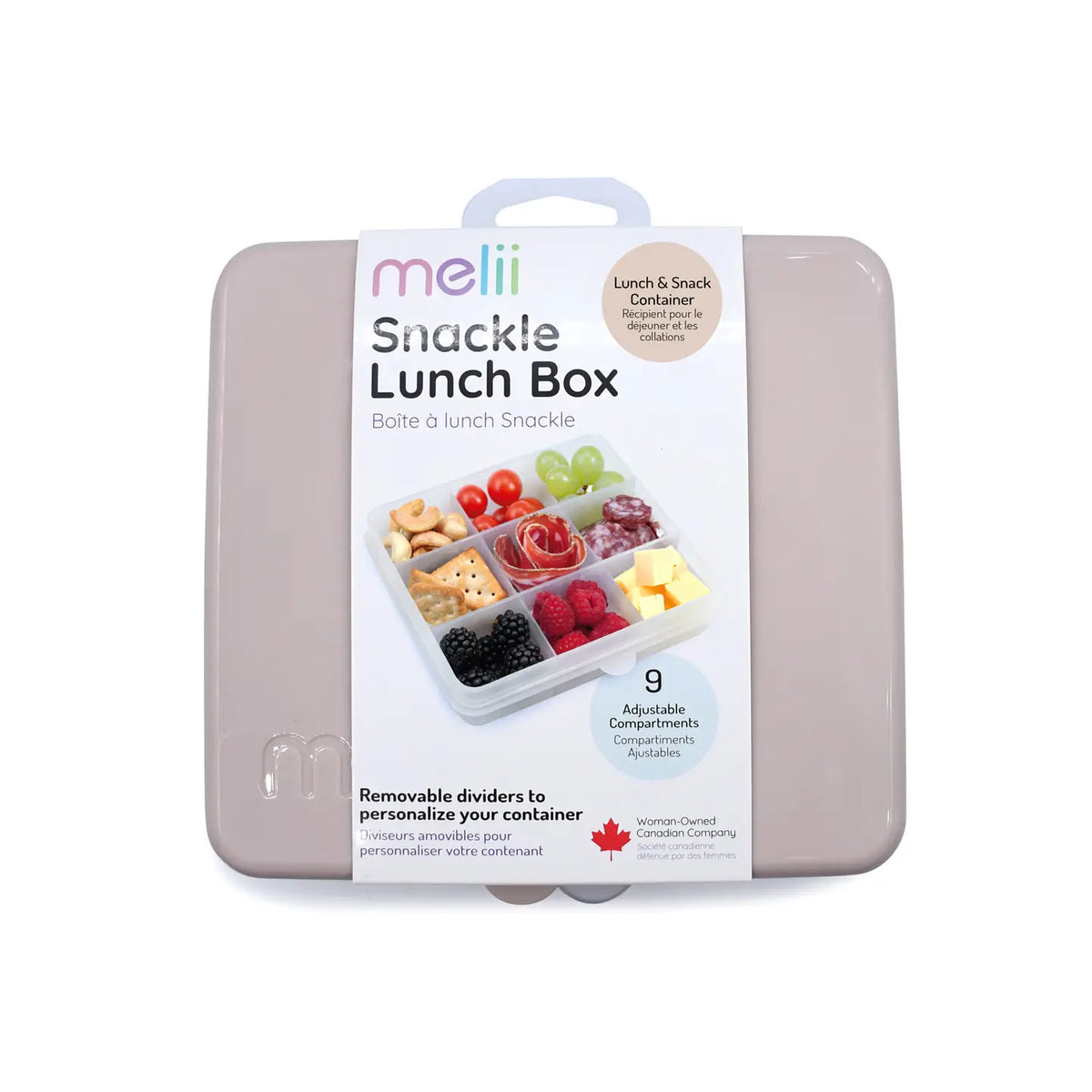 Znünibox Snackbox Melii mit 9 Unterteilungen Rosa