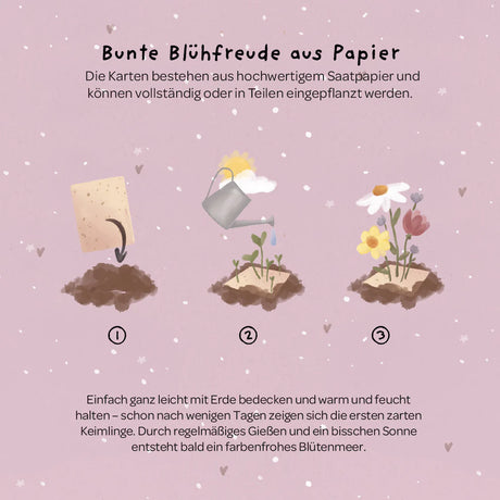 Saatsteckkarte Hallo Sonnnenschein