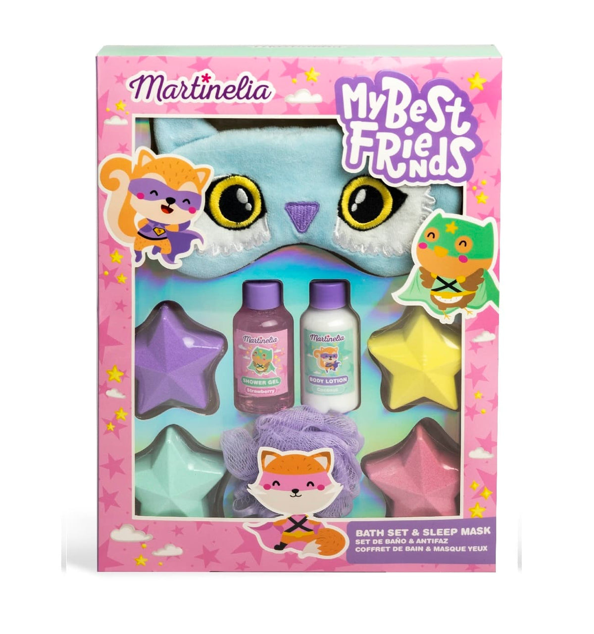 Martinelia My Best Friends Bath & Eye Mask Set Eule