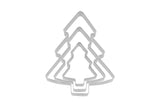 Edelstahl Ausstechformen 3er Set Tannenbaum