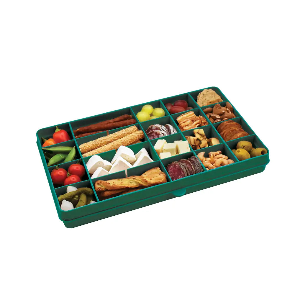 Znünibox Snackbox Melii mit 24 Unterteilungen Grün