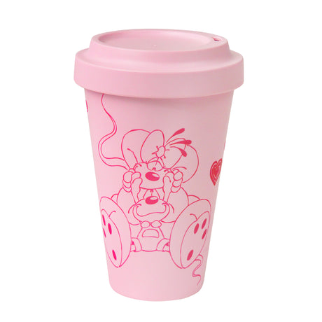Diddl Coffee to go Becher Pastellrosa