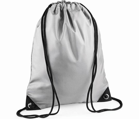 Turnbeutel Kinder Polyester Silber reflektierend