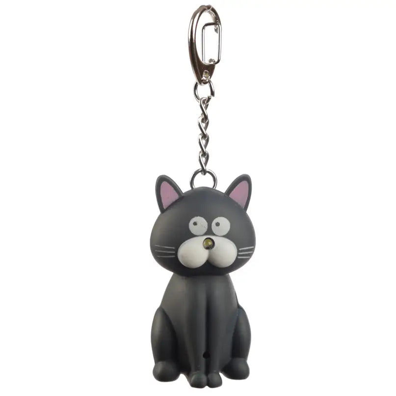 Schlüsselanhänger Katze LED