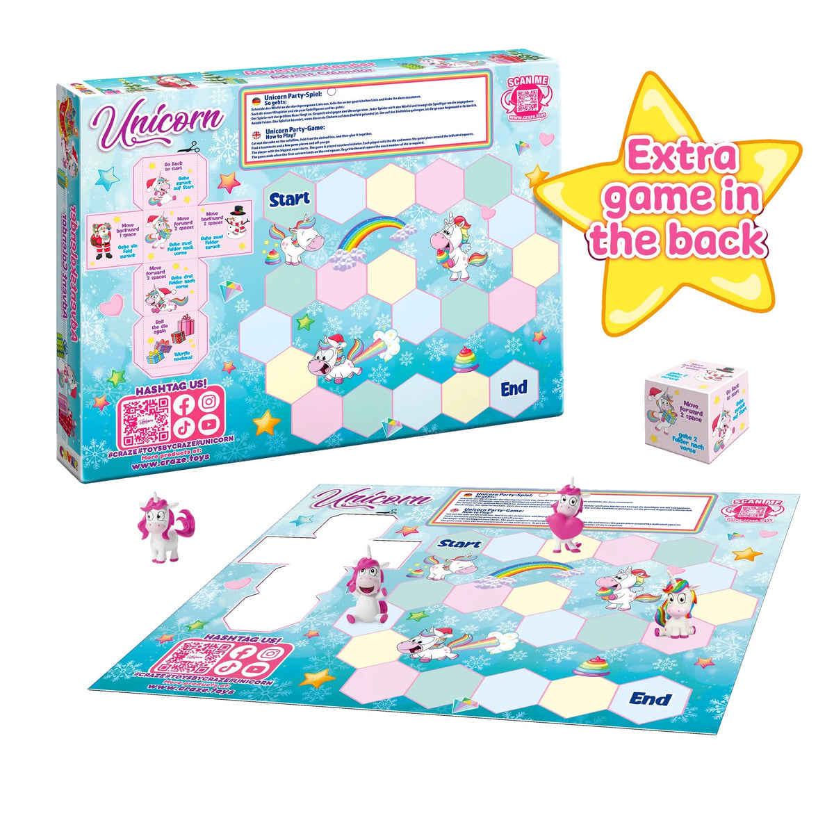 CRAZE Adventskalender Einhorn