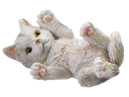 Wichtelzubehör Figur Katze liegend