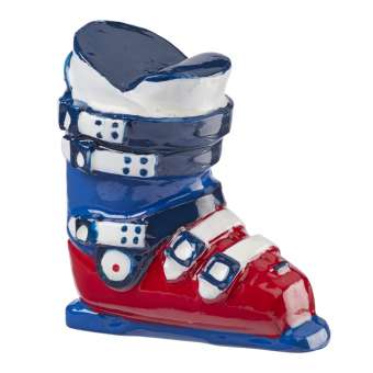 Wichtelzubehör Skischuh rot blau
