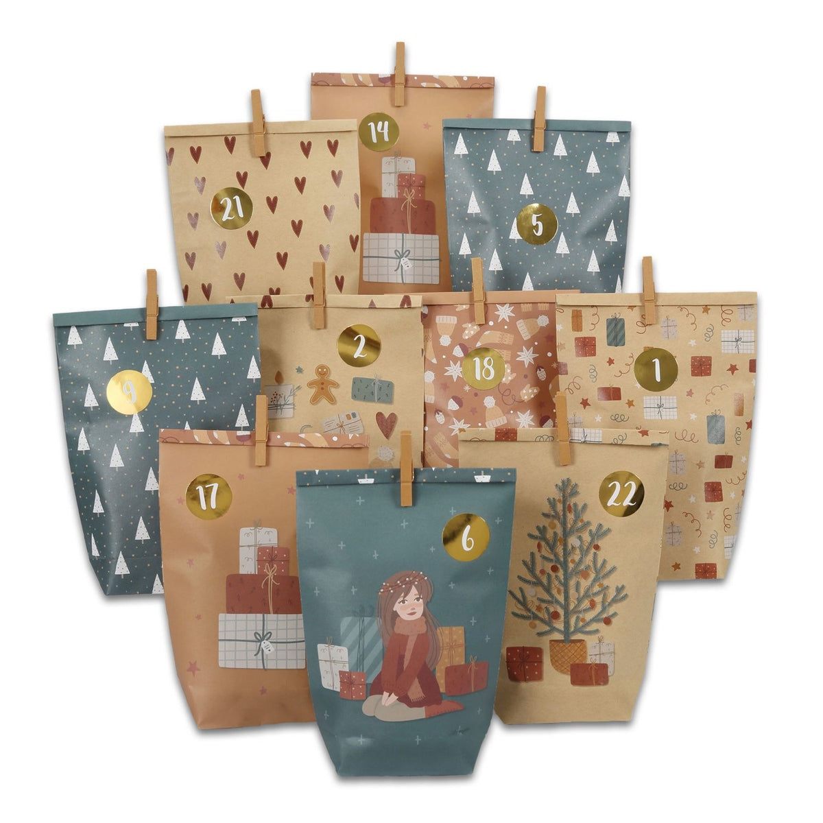 Adventskalender Mix Petrol