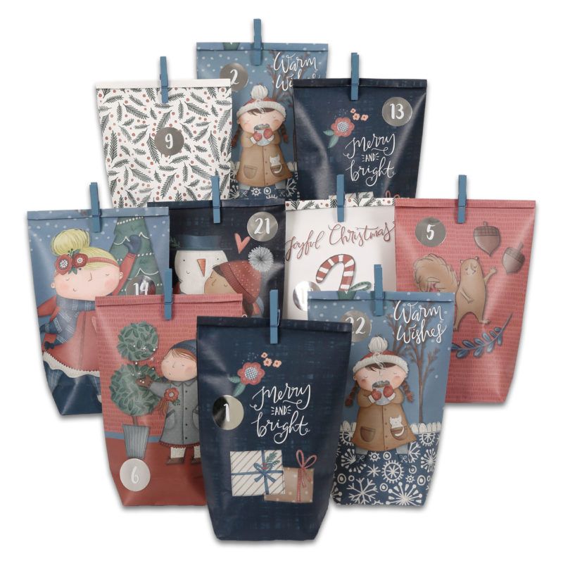 Adventskalender Eiskunst Blau