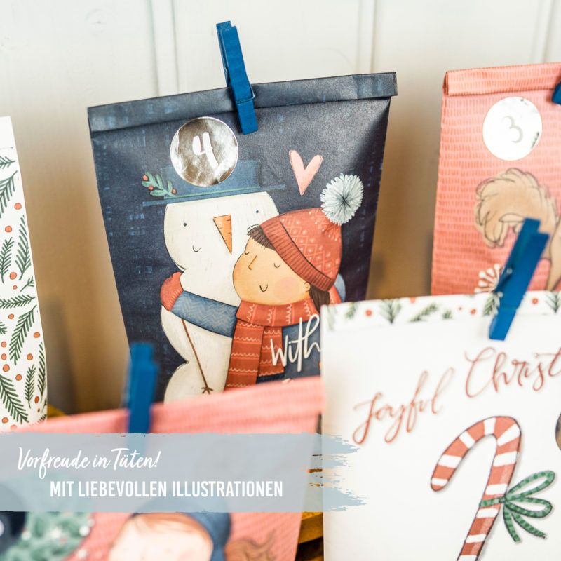 Adventskalender Eiskunst Blau