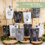 Adventskalender Holy Night Schwarz Weiss