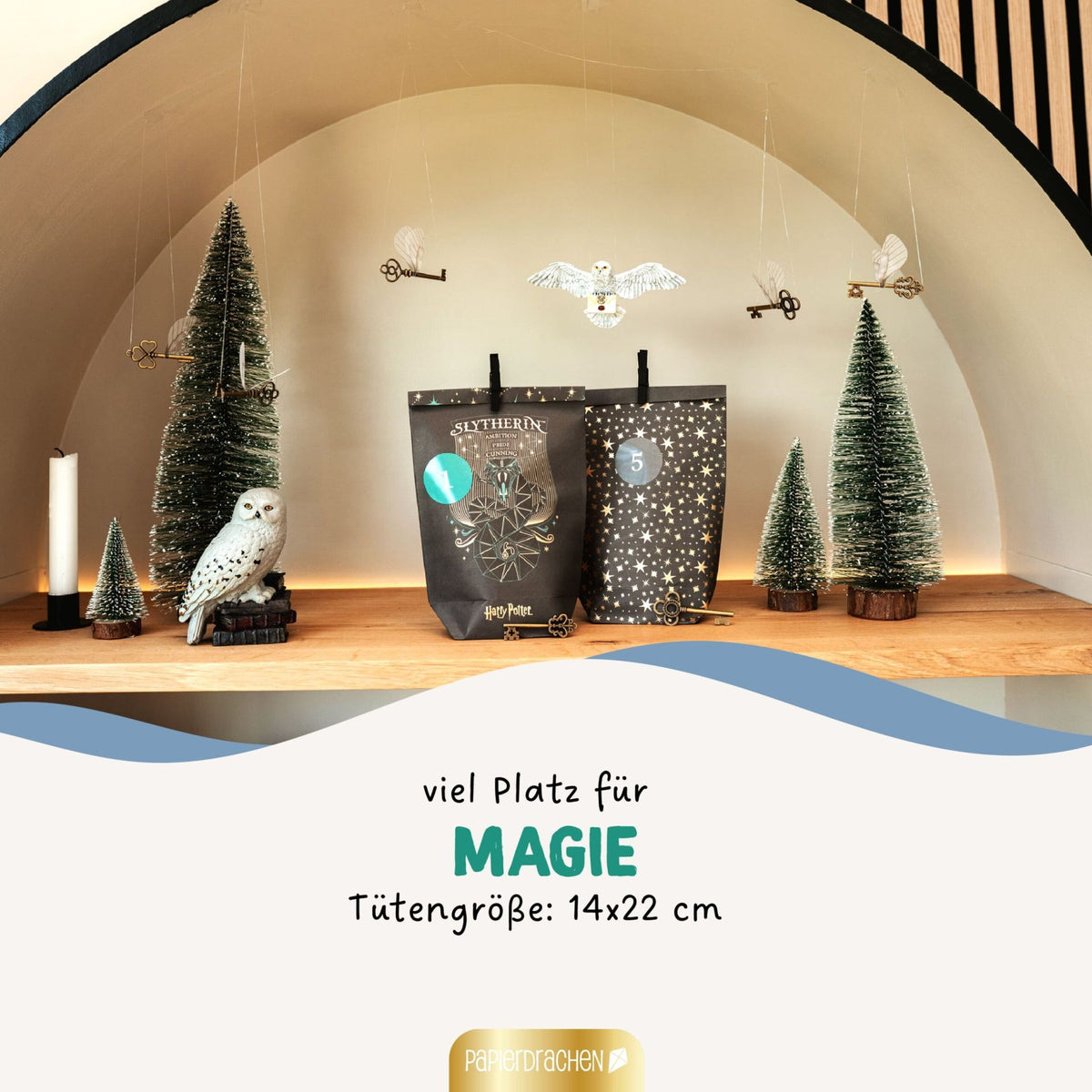 Adventskalender Harry Potter Schwarz Gold