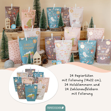 Adventskalender Tüten Mix Katzen