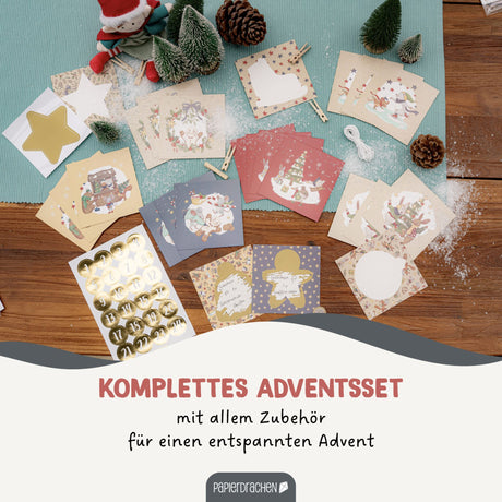 Adventskalender zum Rubbeln Wintertiere