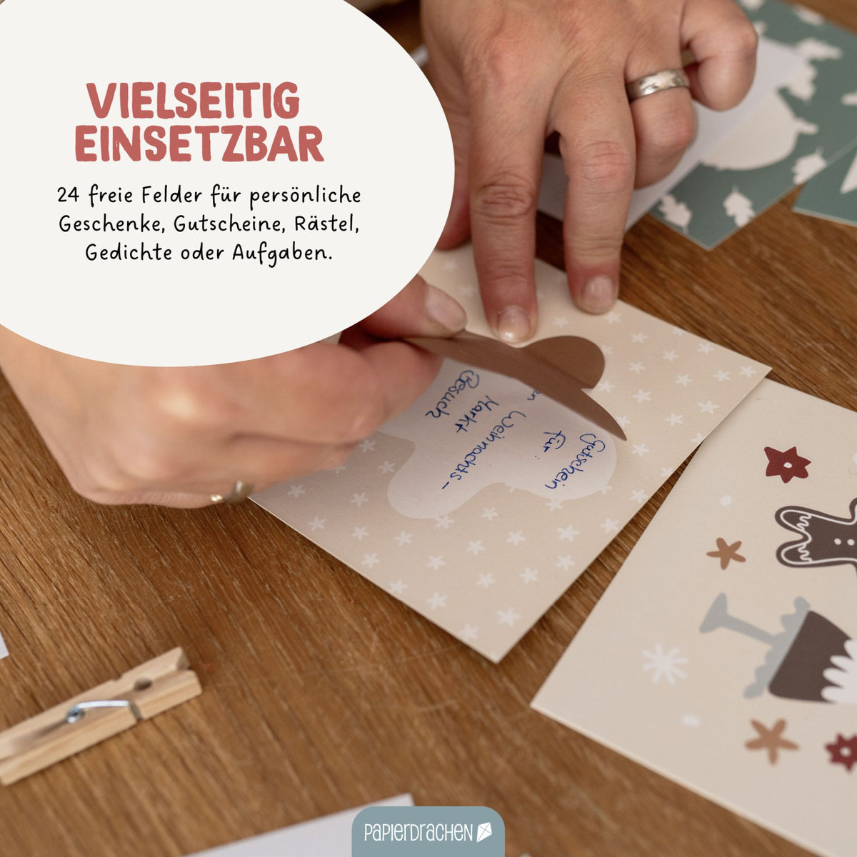 Adventskalender zum Rubbeln Weihnachten