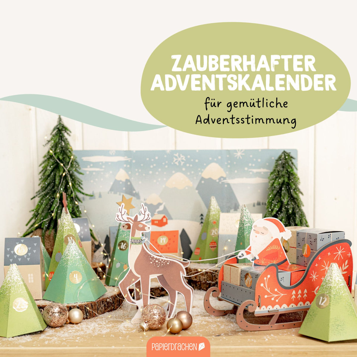 Adventskalender Schlitten