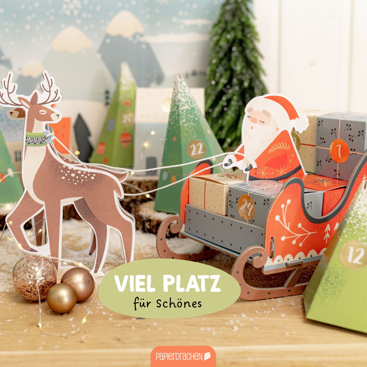 Adventskalender Schlitten